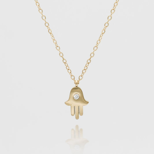 Amalie Hand of Hamsa Necklace - ISMI JEWELS