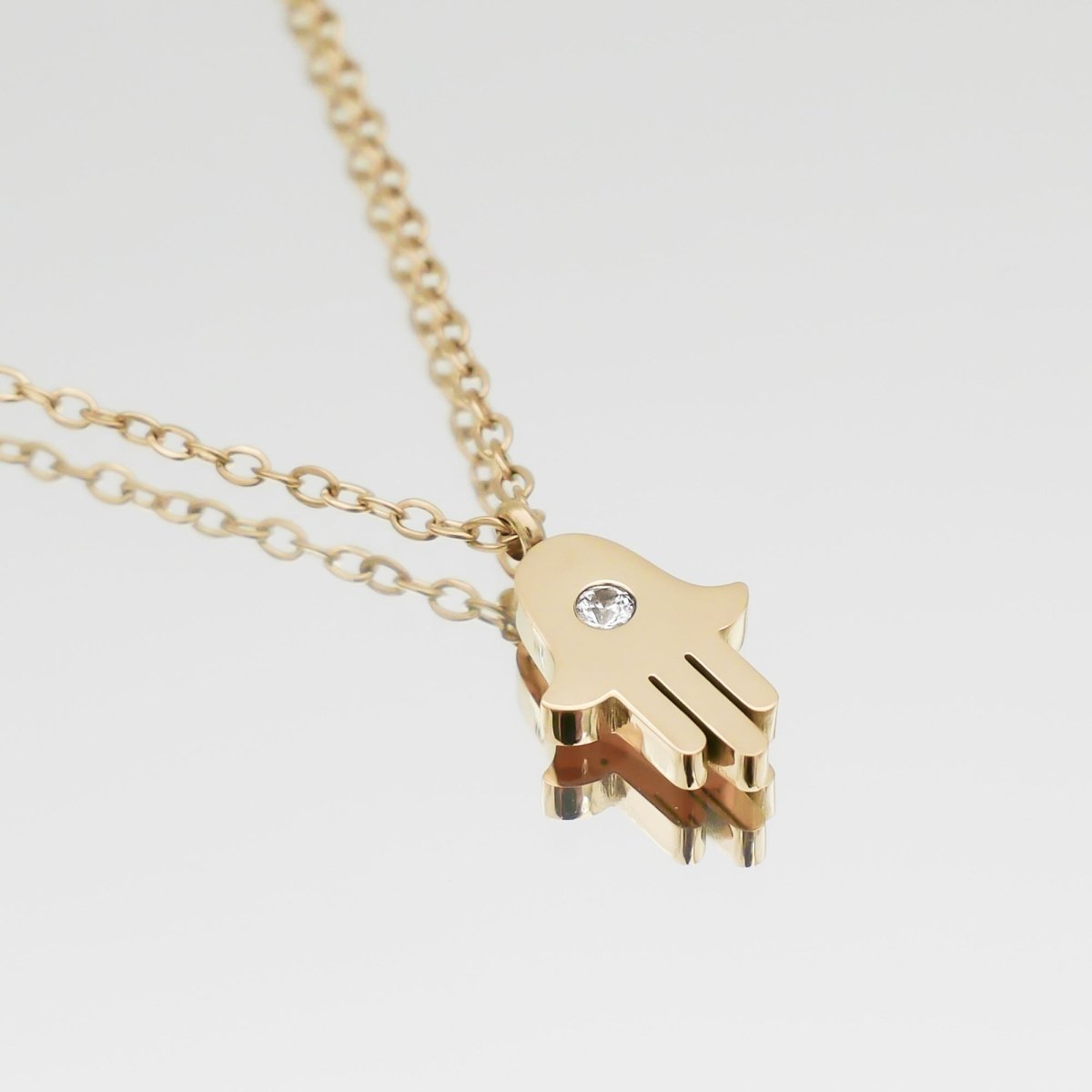 Amalie Hand of Hamsa Necklace - ISMI JEWELS