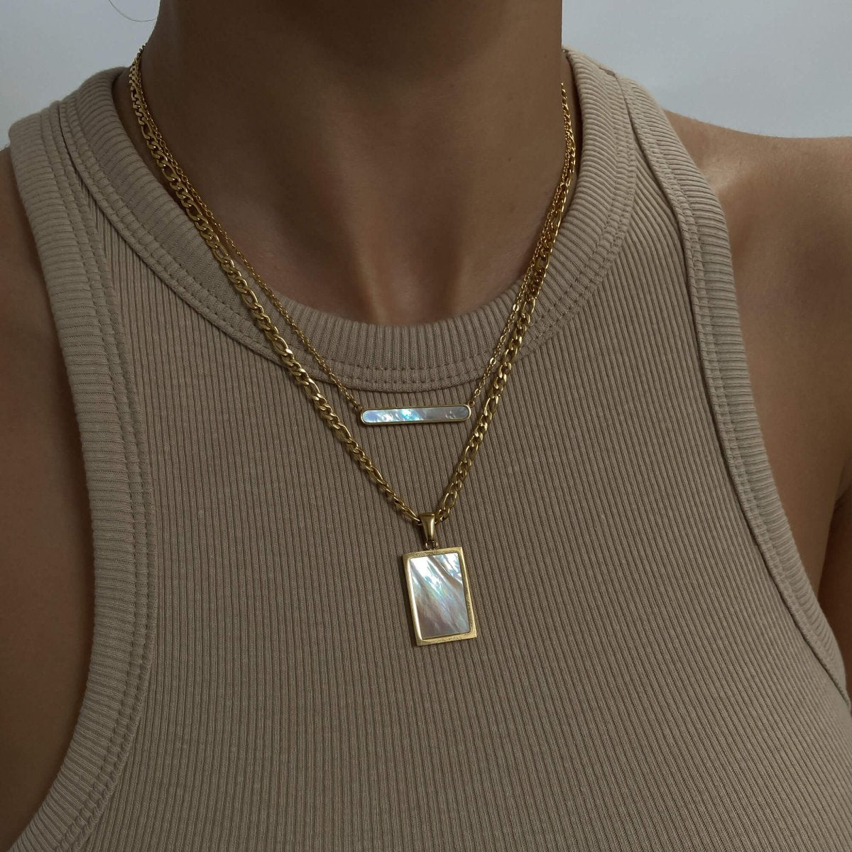 Amaya Opal Bar Necklace - ISMI JEWELS
