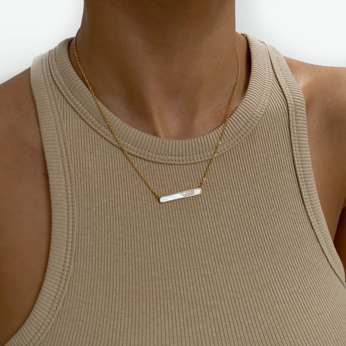 Amaya Opal Bar Necklace - ISMI JEWELS