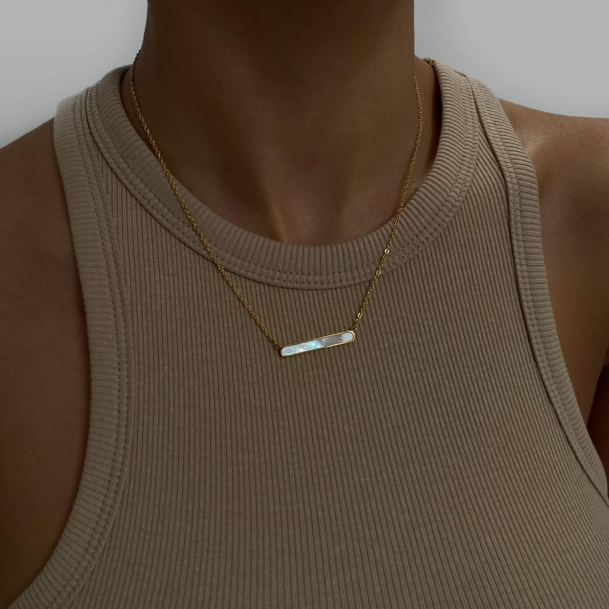Amaya Opal Bar Necklace - ISMI JEWELS