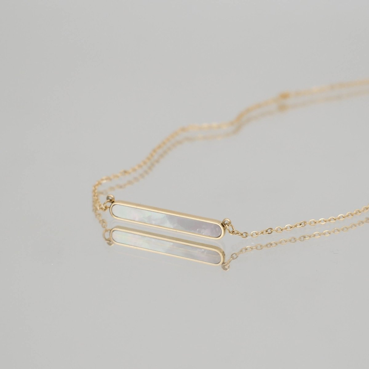 Amaya Opal Bar Necklace - ISMI JEWELS
