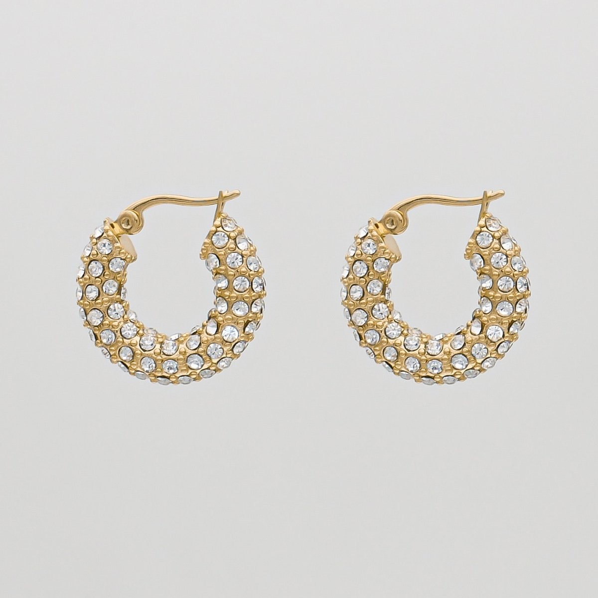 Amiya CZ Hoop Earrings - ISMI JEWELS