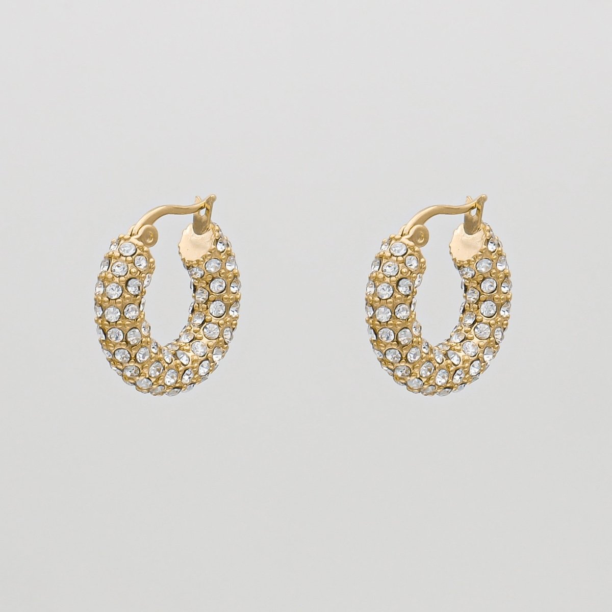 Amiya CZ Hoop Earrings - ISMI JEWELS