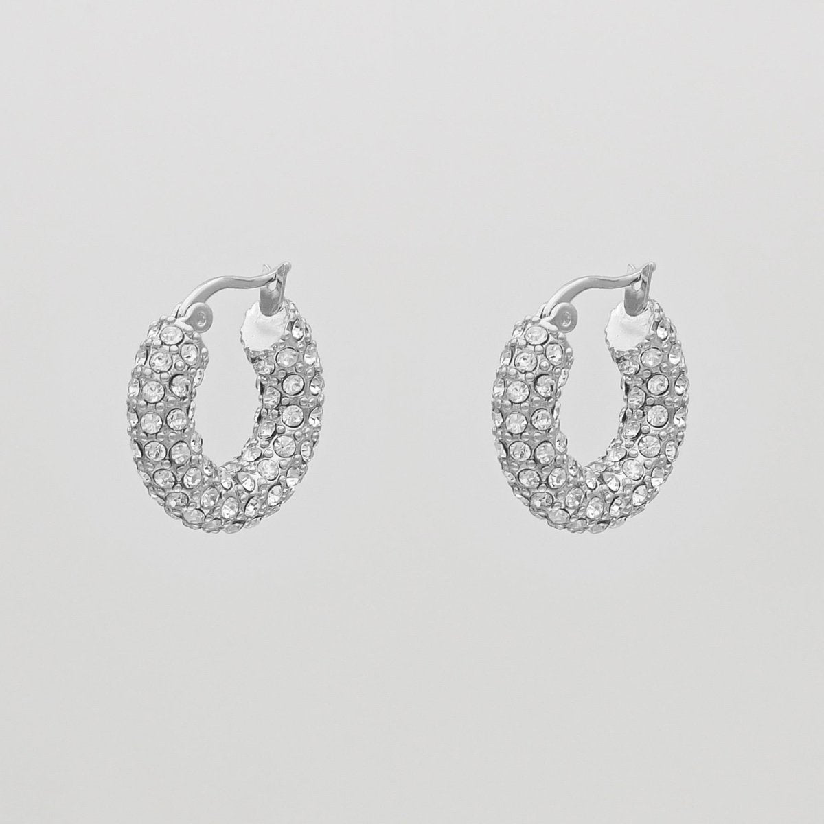 Amiya CZ Hoop Earrings - ISMI JEWELS