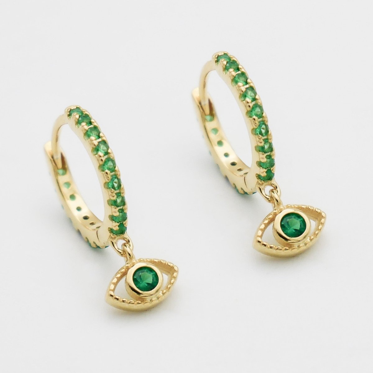 Ana Eye Huggie Earrings - ISMI JEWELS