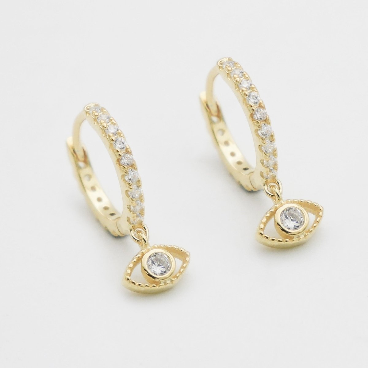 Ana Eye Huggie Earrings - ISMI JEWELS