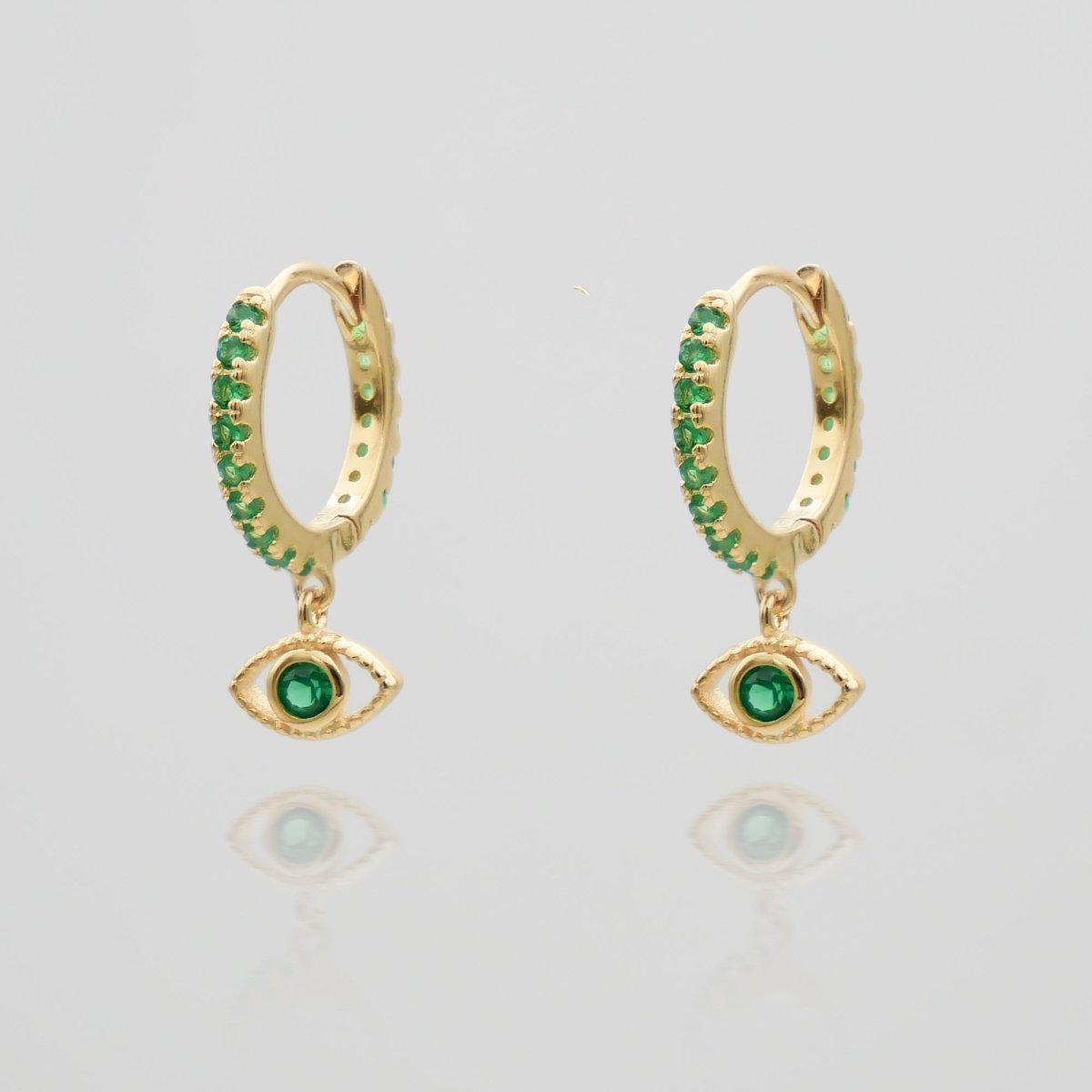 Ana Eye Huggie Earrings - ISMI JEWELS