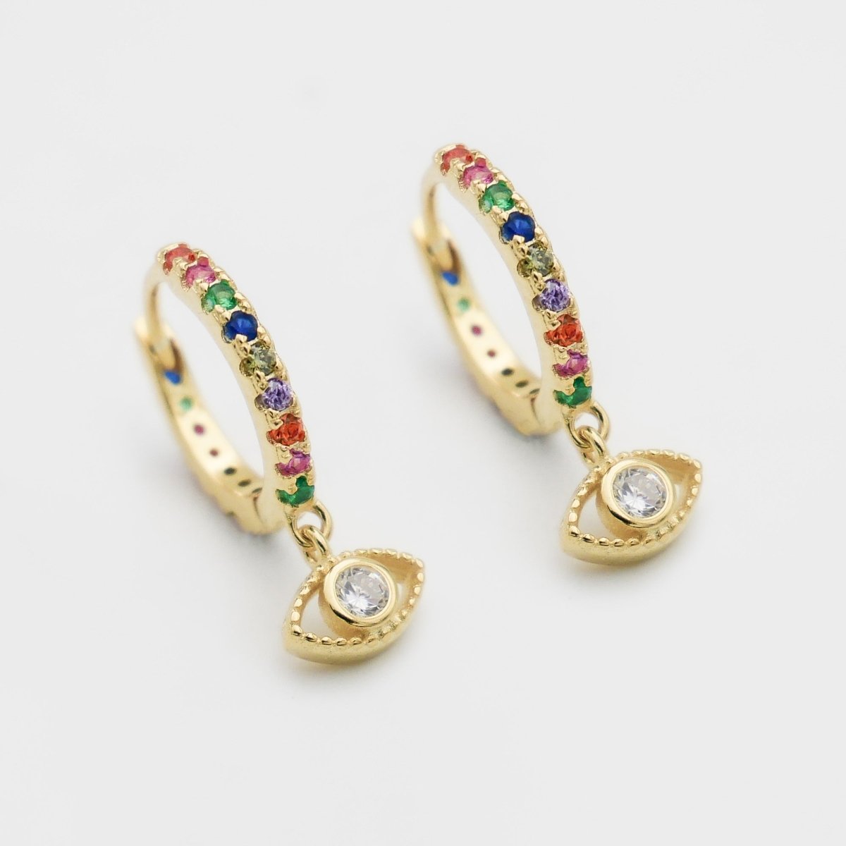 Ana Eye Huggie Earrings - ISMI JEWELS