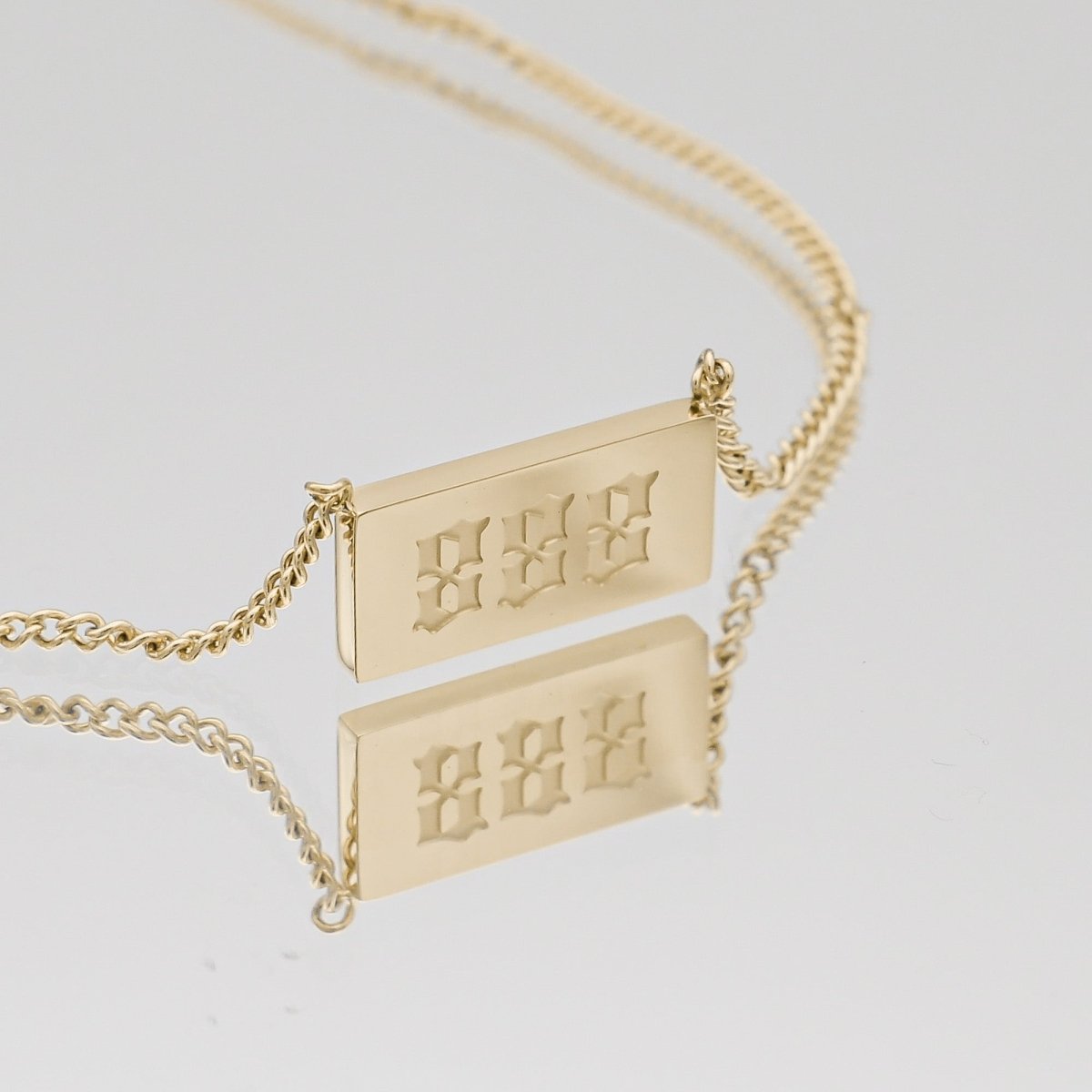 Angel Number Tablet Necklace - ISMI JEWELS