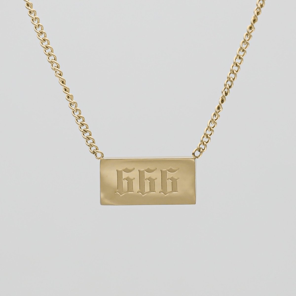 Angel Number Tablet Necklace - ISMI JEWELS