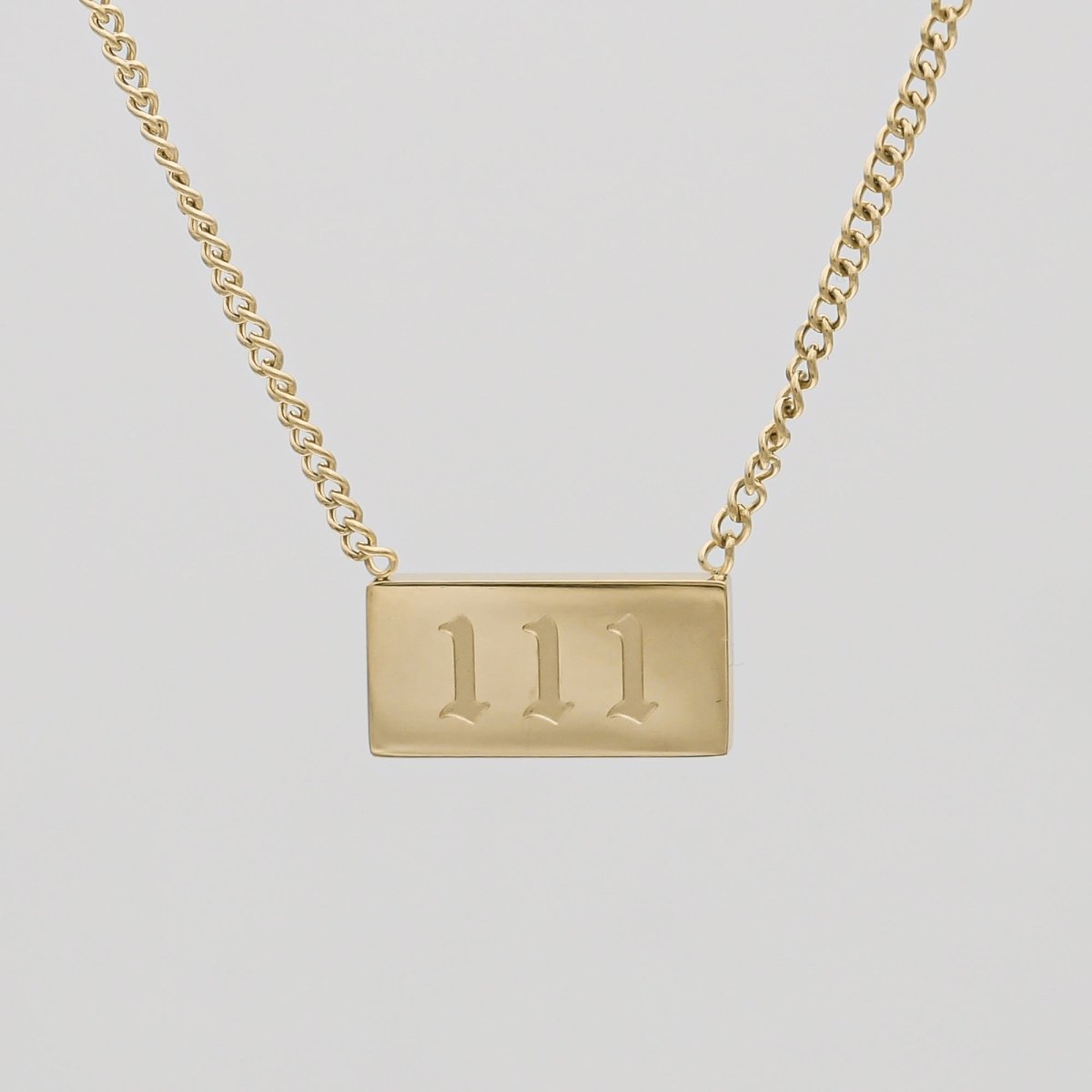 Angel Number Tablet Necklace - ISMI JEWELS