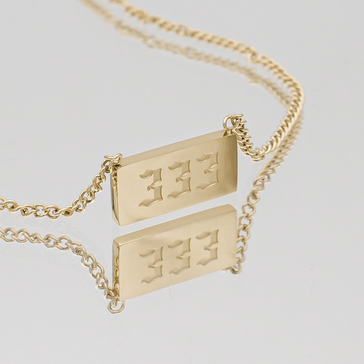Angel Number Tablet Necklace - ISMI JEWELS