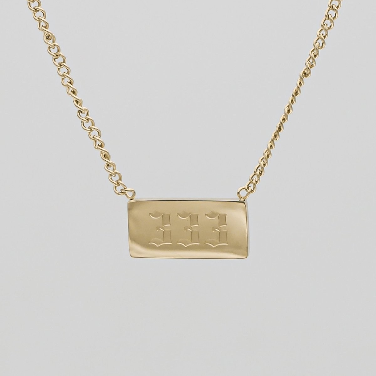 Angel Number Tablet Necklace - ISMI JEWELS