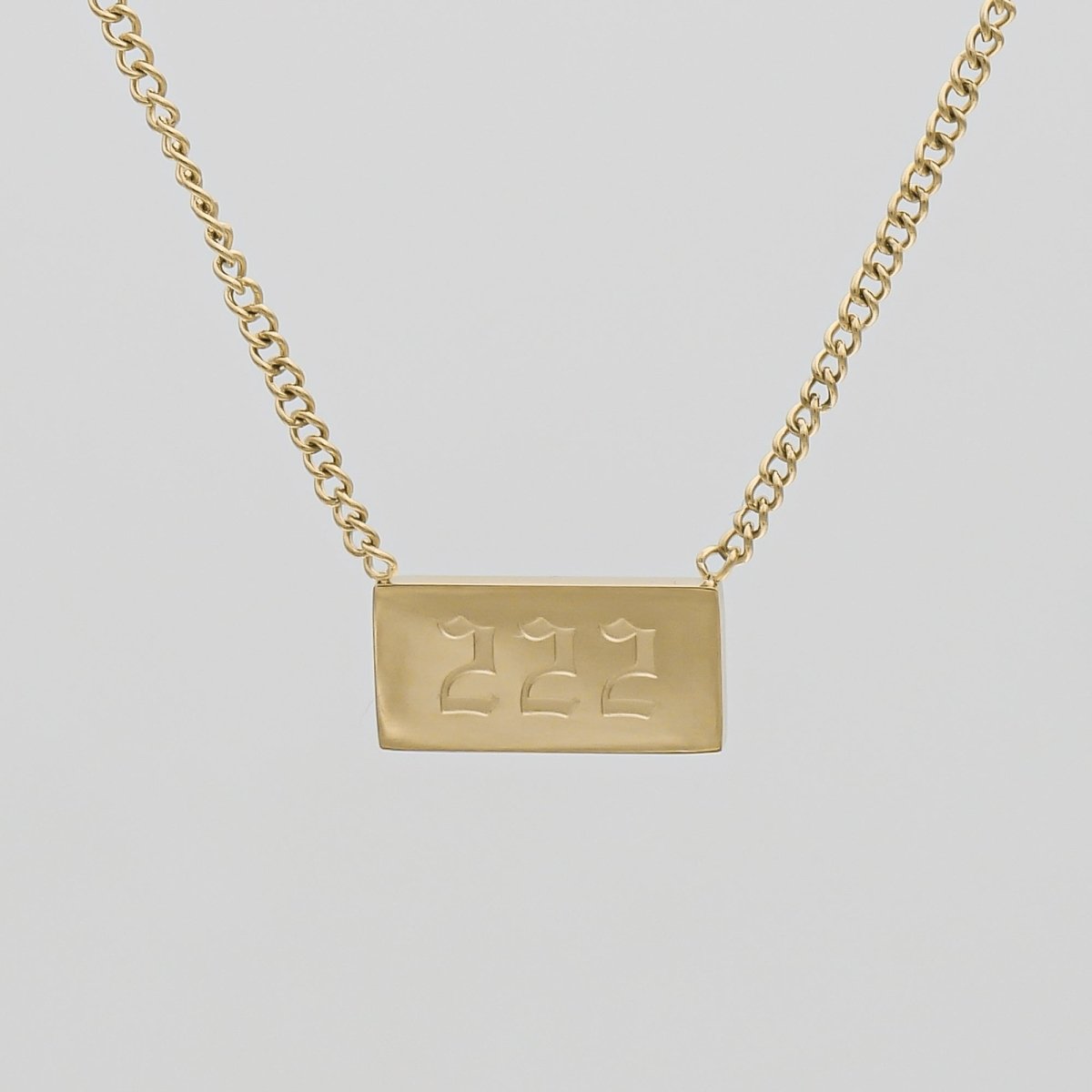 Angel Number Tablet Necklace - ISMI JEWELS