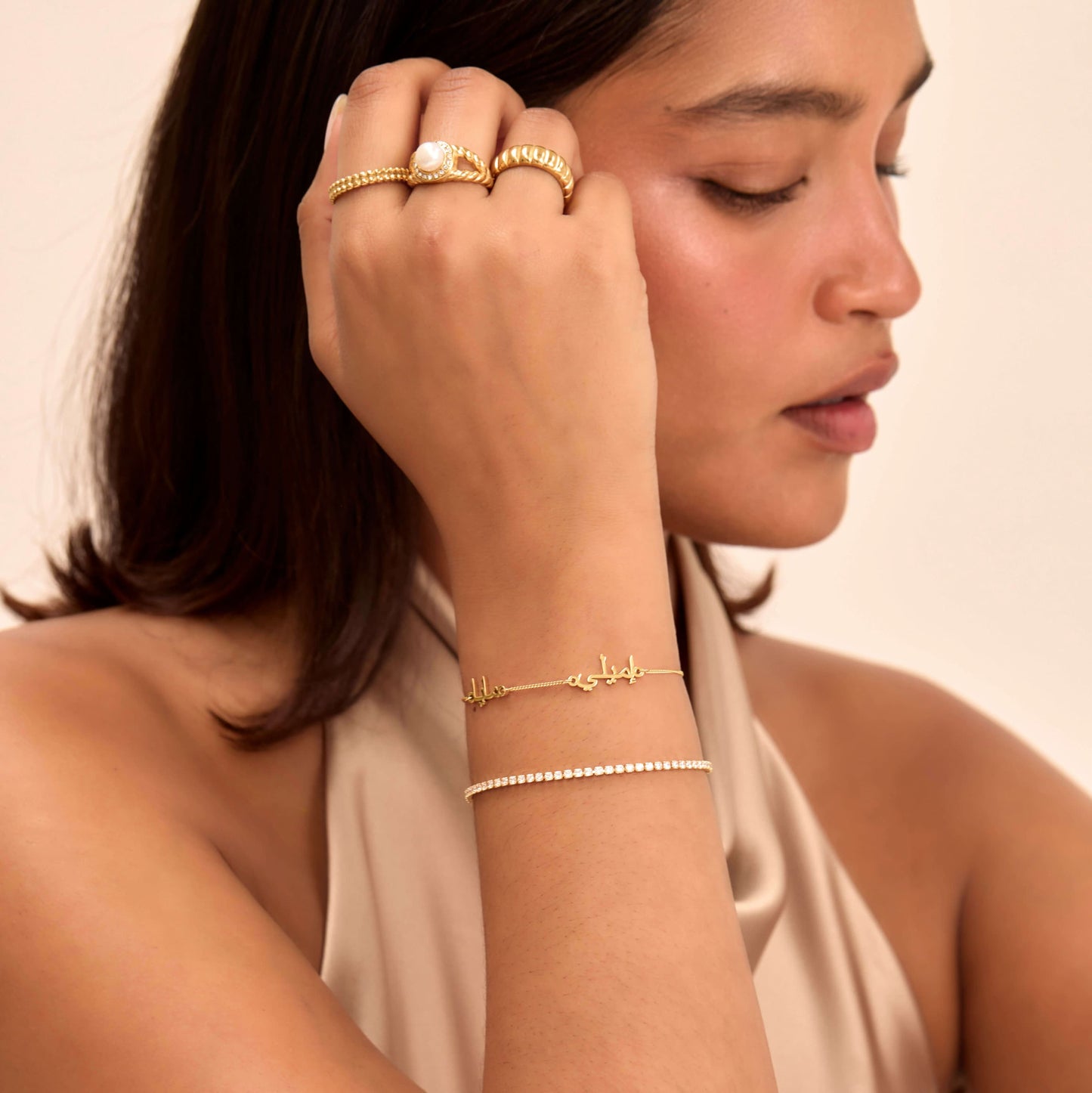 Arabic Multiple Name Bracelet - Image 6 - ISMI JEWELS