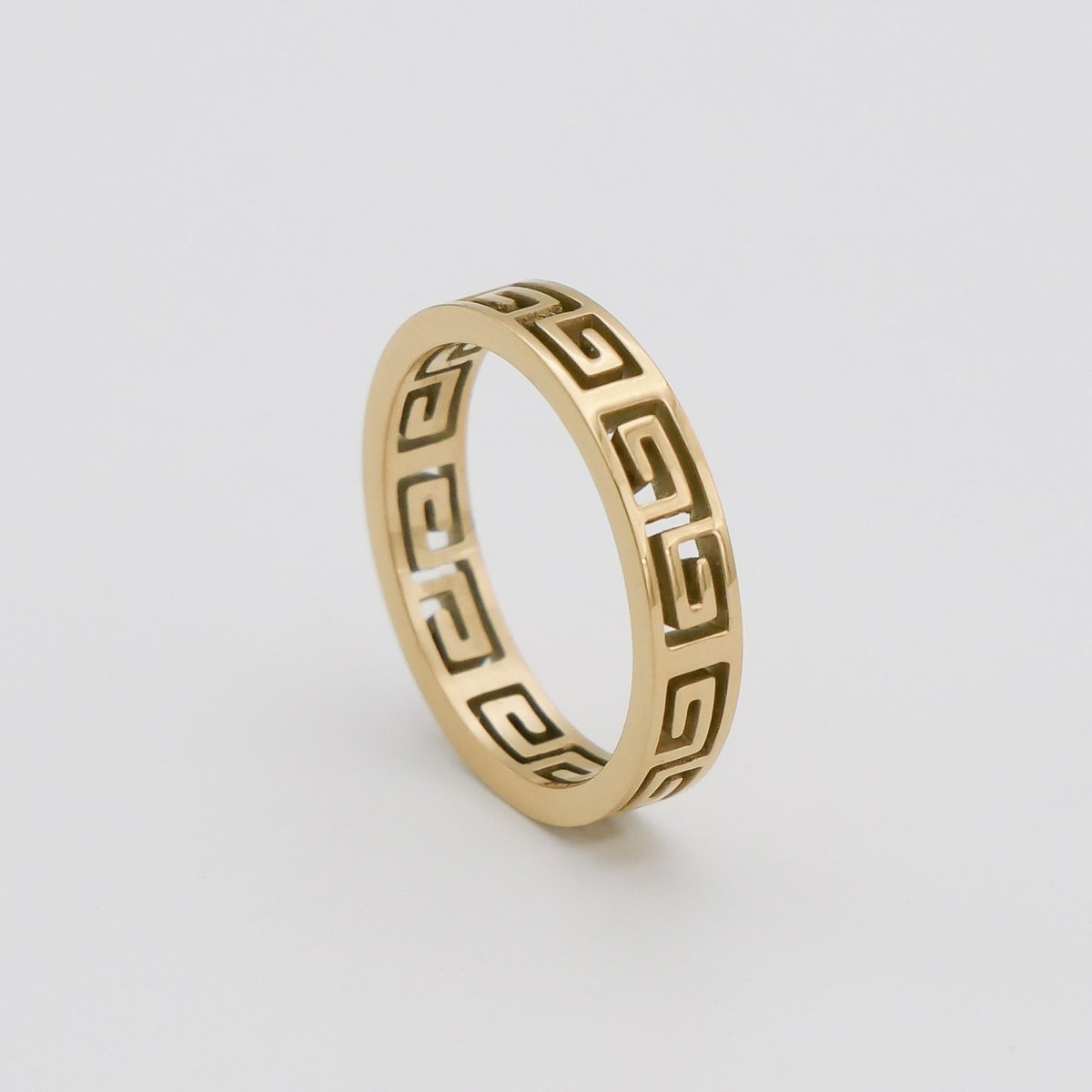 Aria Greek Meander Ring - ISMI JEWELS