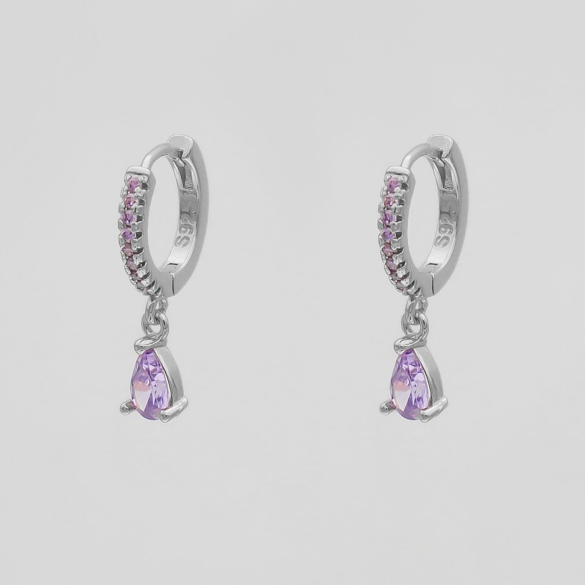 Aurora Gemstone Huggie Earrings - ISMI JEWELS