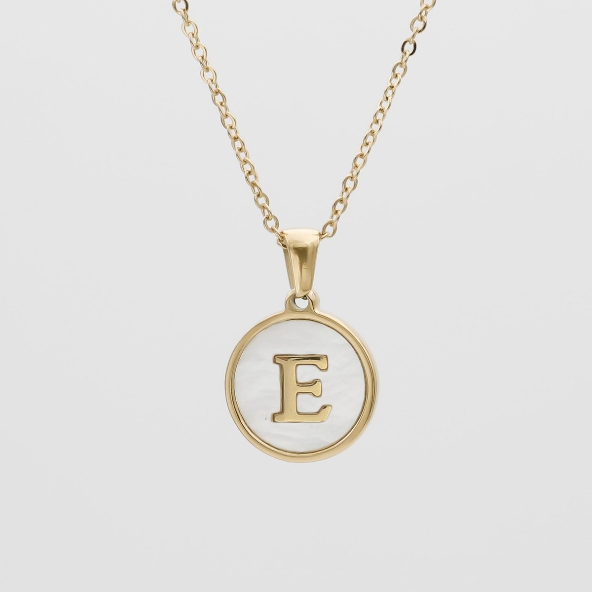 Ava Opal Initial Necklace - ISMI JEWELS