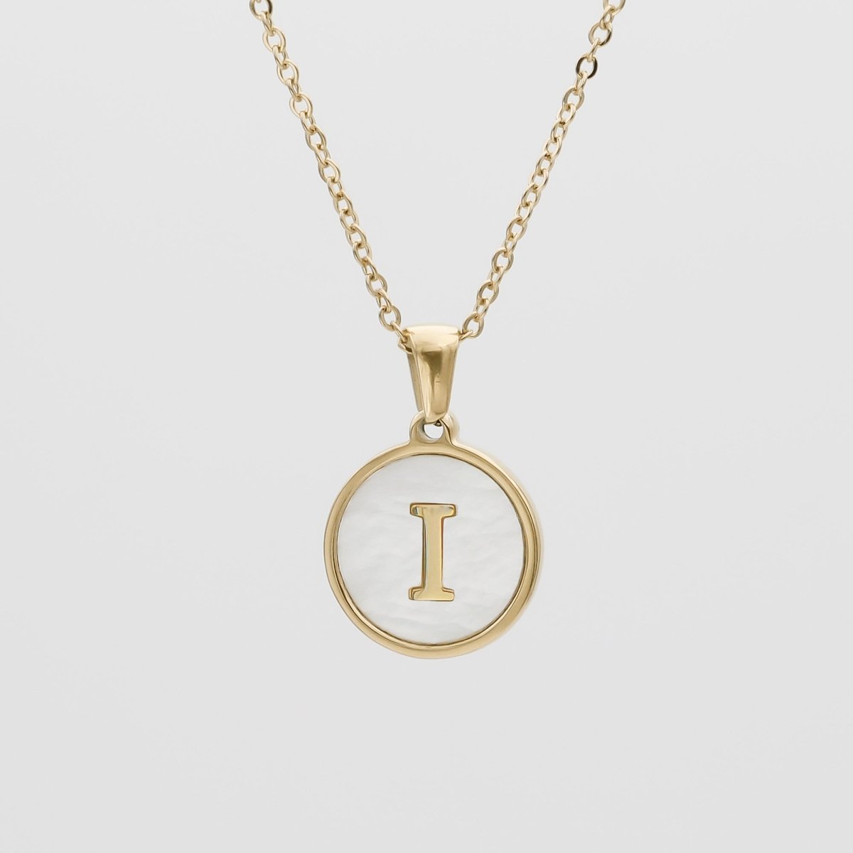 Ava Opal Initial Necklace - ISMI JEWELS