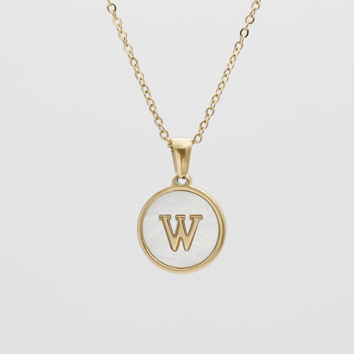 Ava Opal Initial Necklace - ISMI JEWELS