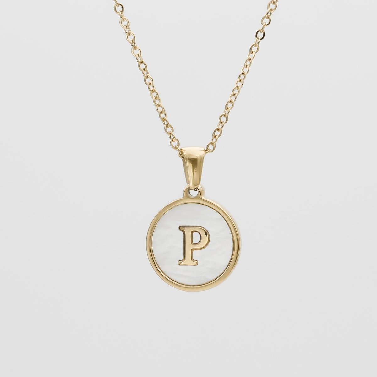 Ava Opal Initial Necklace - ISMI JEWELS