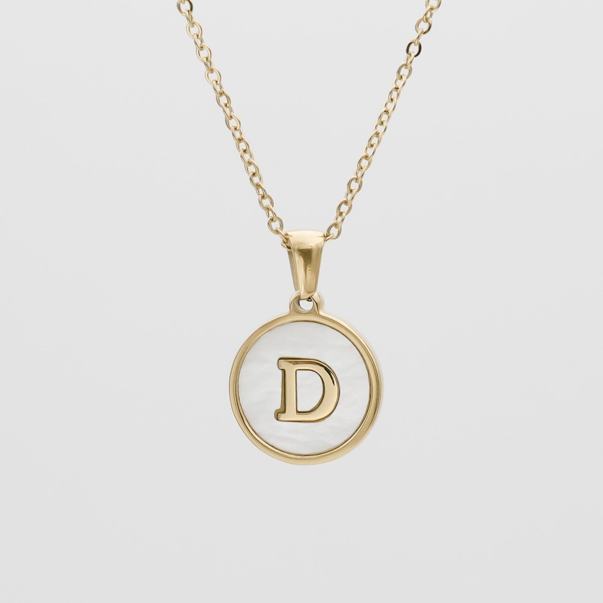 Ava Opal Initial Necklace - ISMI JEWELS