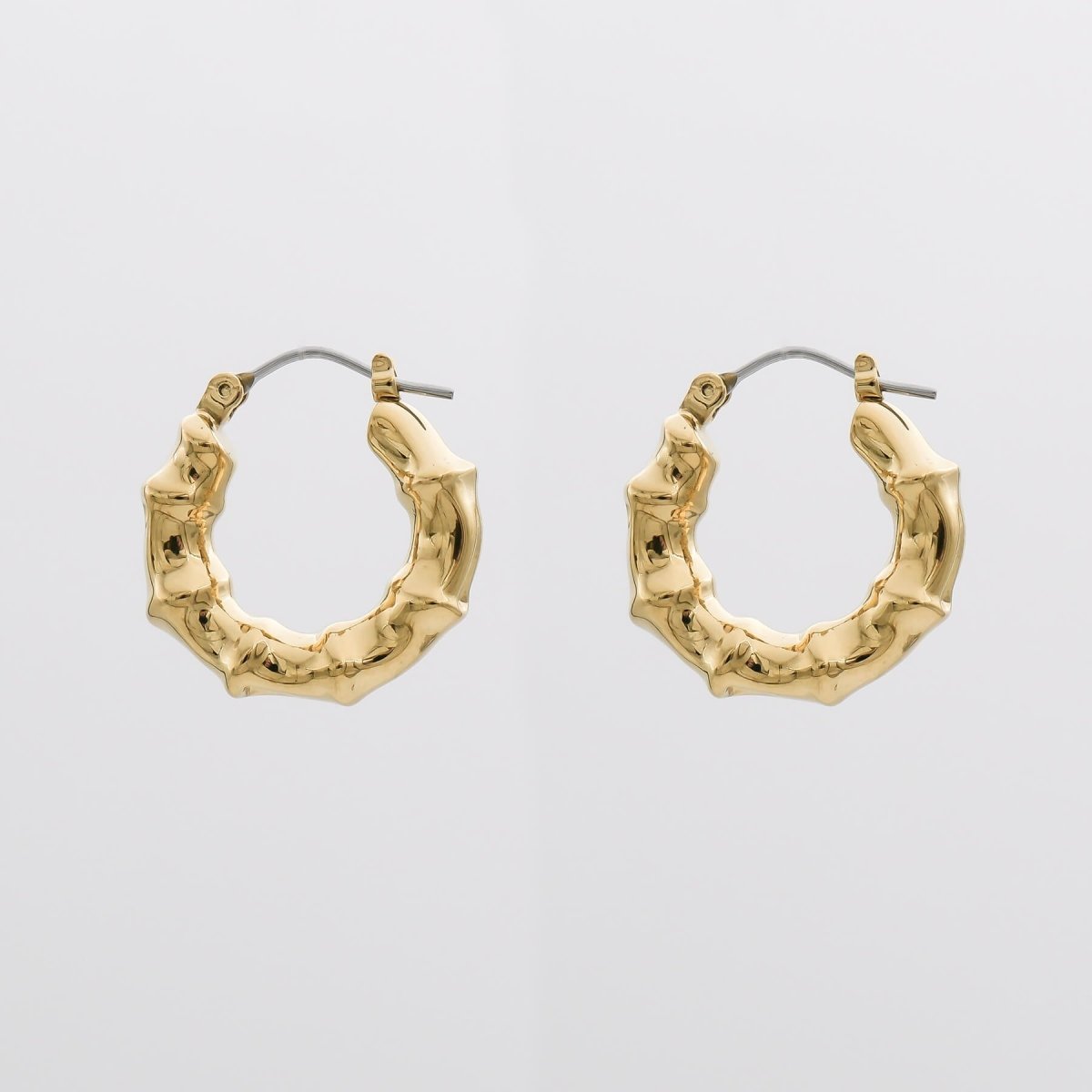 Bamboo Mini Hoops - ISMI JEWELS