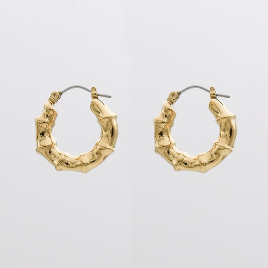 Bamboo Mini Hoops - ISMI JEWELS