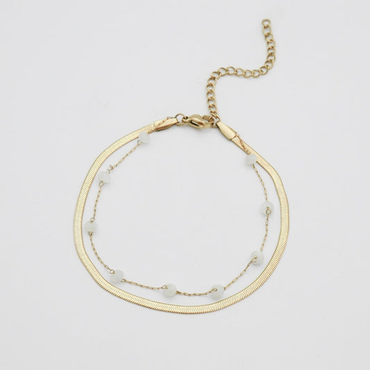 Bella Layered Anklet - ISMI JEWELS