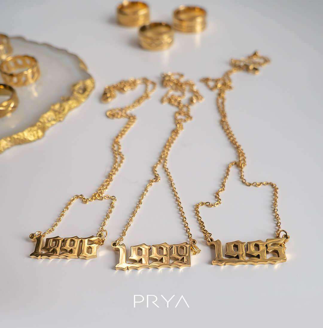 Birth-Year Necklace (Custom) - ISMI JEWELS