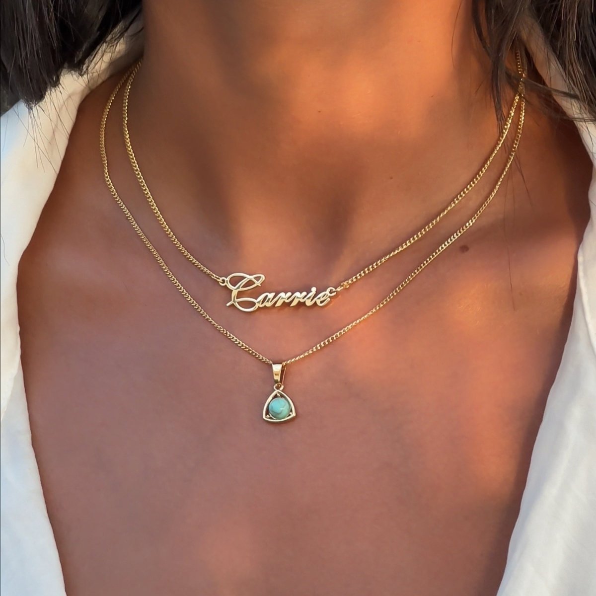 Birthstone Pendant Necklace - ISMI JEWELS
