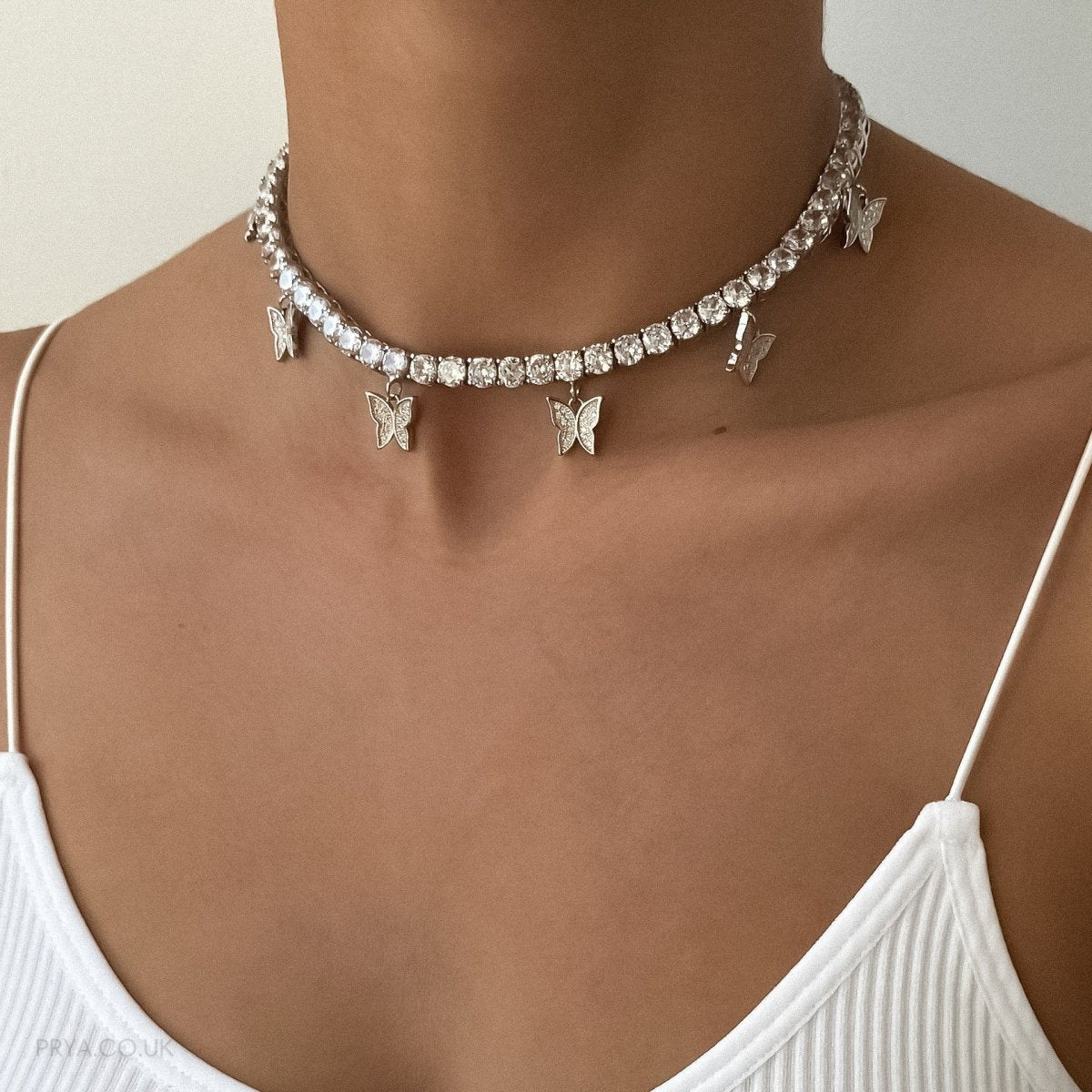 Butterfly Tennis CZ Choker | ISMI™ - ISMI JEWELS