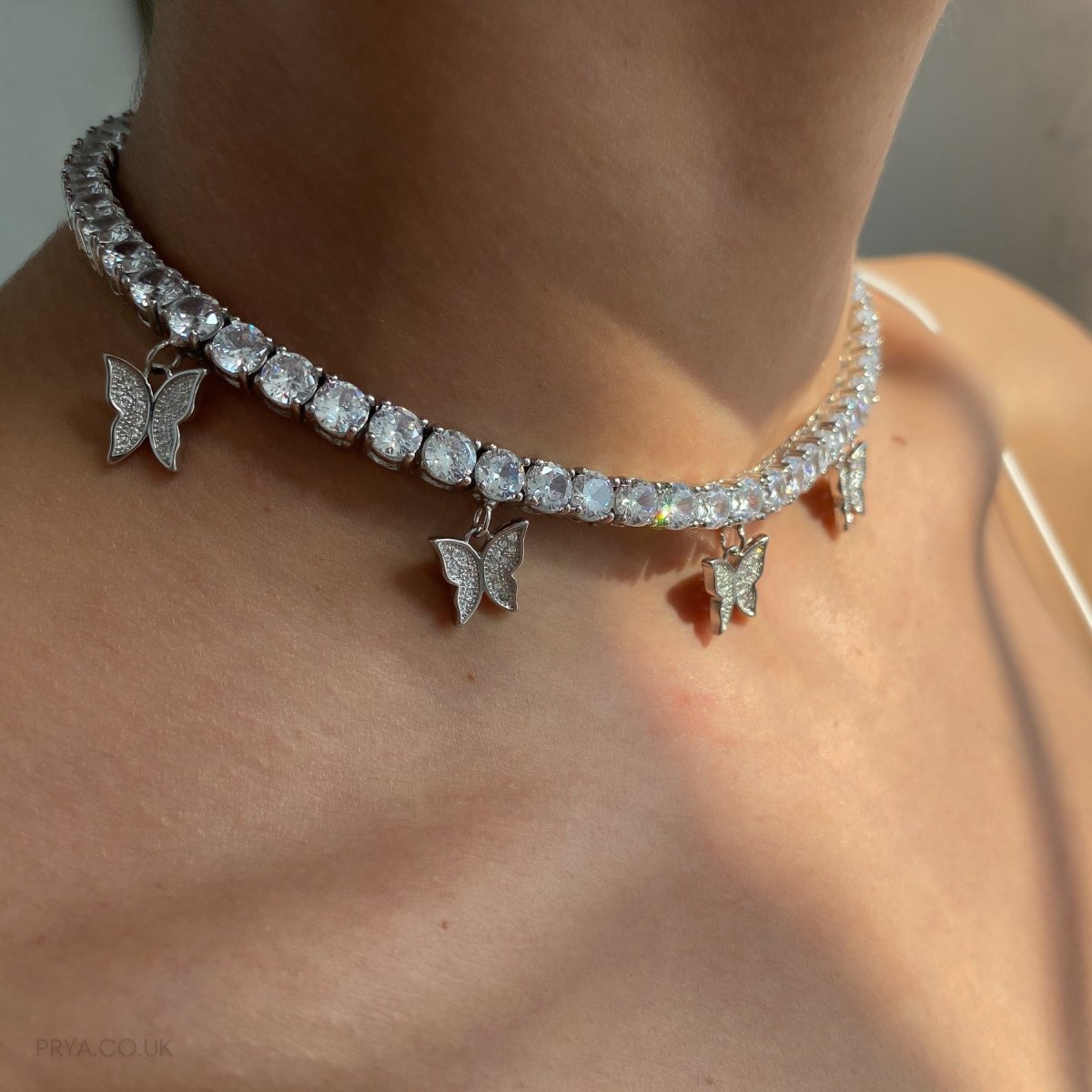Butterfly Tennis CZ Choker | ISMI™ - ISMI JEWELS