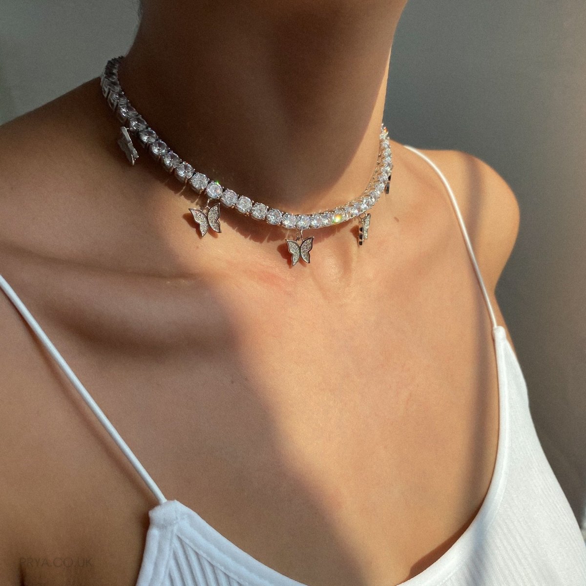 Butterfly Tennis CZ Choker | ISMI™ - ISMI JEWELS