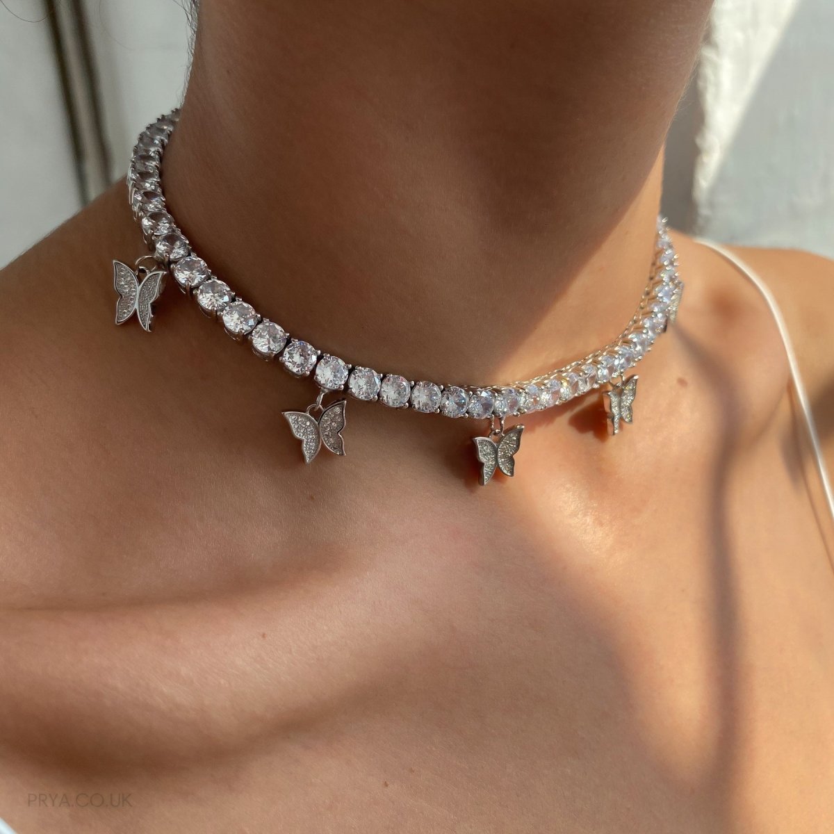 Butterfly Tennis CZ Choker | ISMI™ - ISMI JEWELS