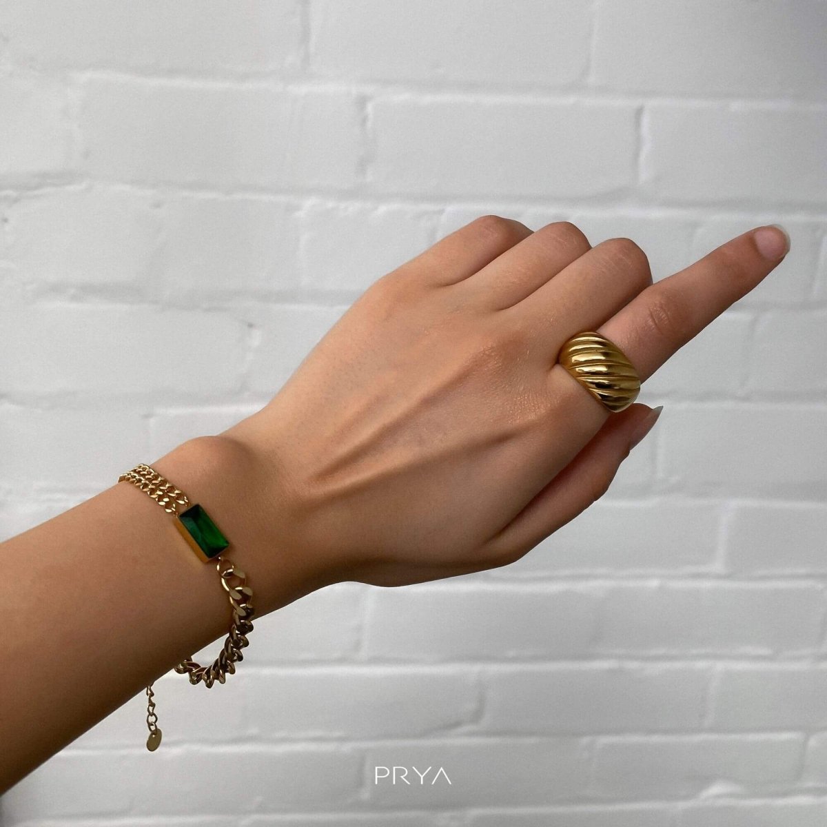Callie Cuban Contrast Bracelet - ISMI JEWELS