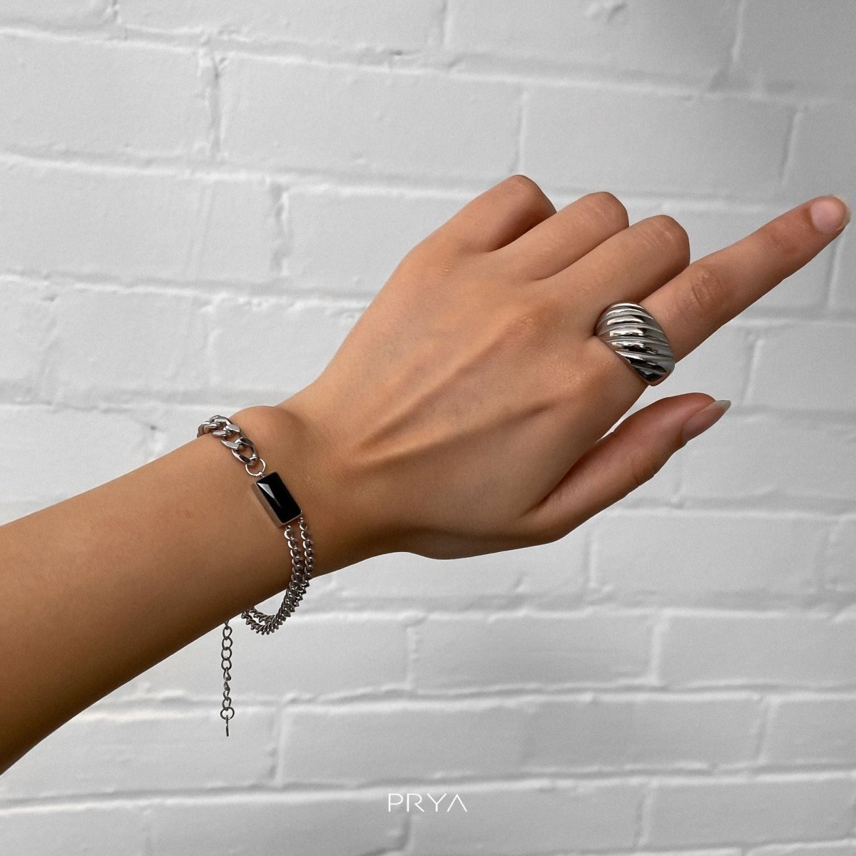 Callie Cuban Contrast Bracelet - ISMI JEWELS