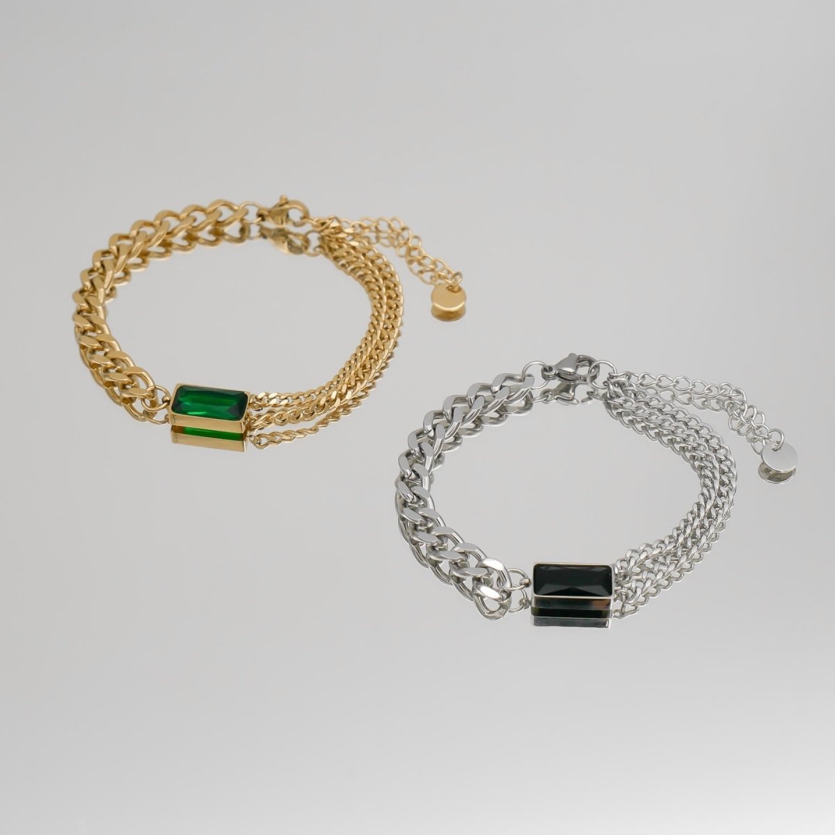Callie Cuban Contrast Bracelet - ISMI JEWELS