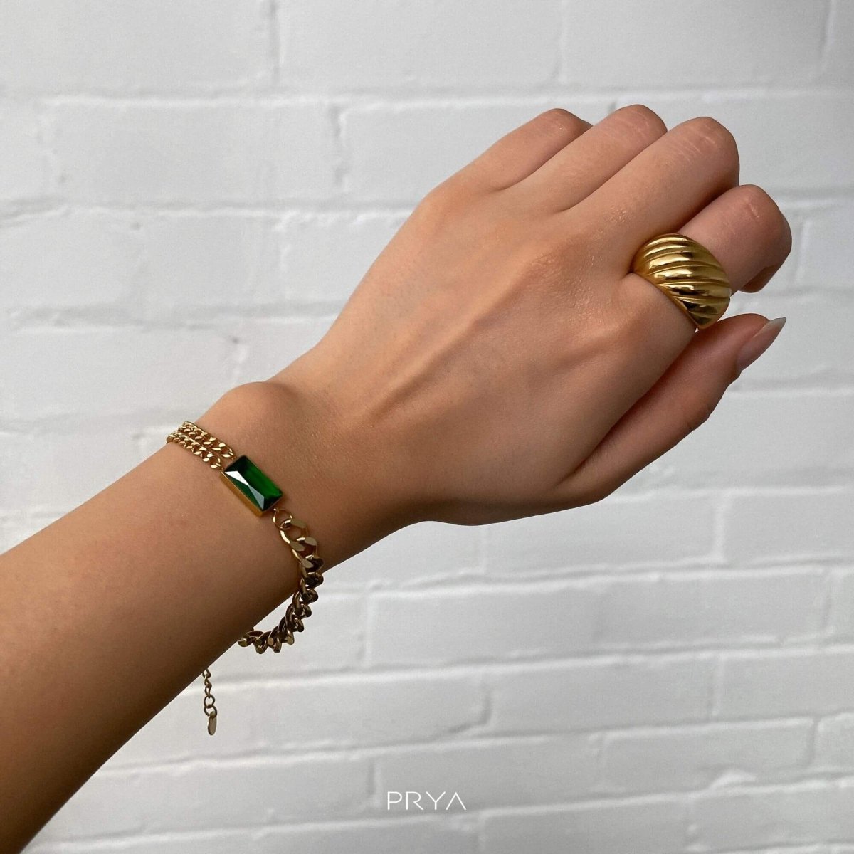 Callie Cuban Contrast Bracelet - ISMI JEWELS