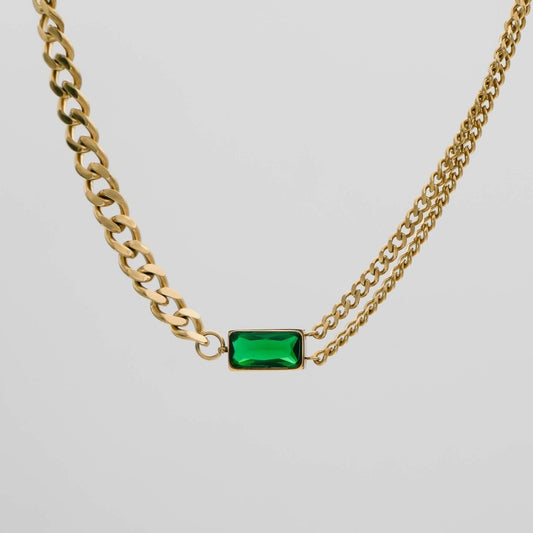 Callie Cuban Contrast Necklace - ISMI JEWELS