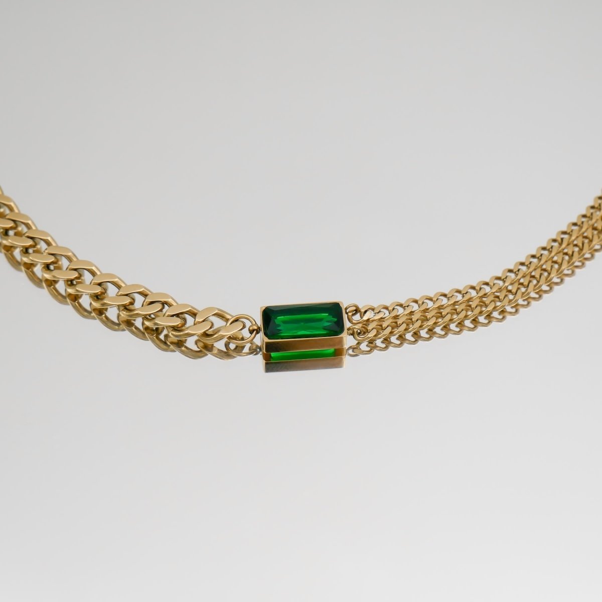 Callie Cuban Contrast Necklace - ISMI JEWELS