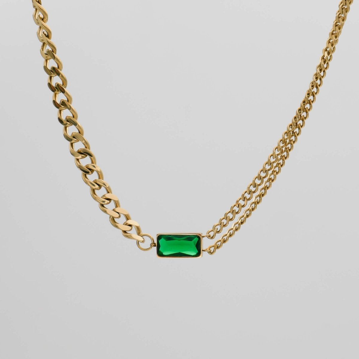 Callie Cuban Contrast Necklace - ISMI JEWELS