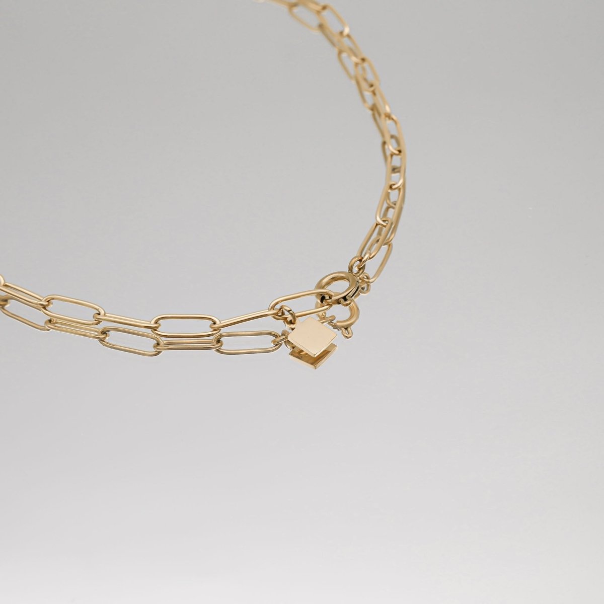 Camila Pearl Paperclip Necklace - ISMI JEWELS