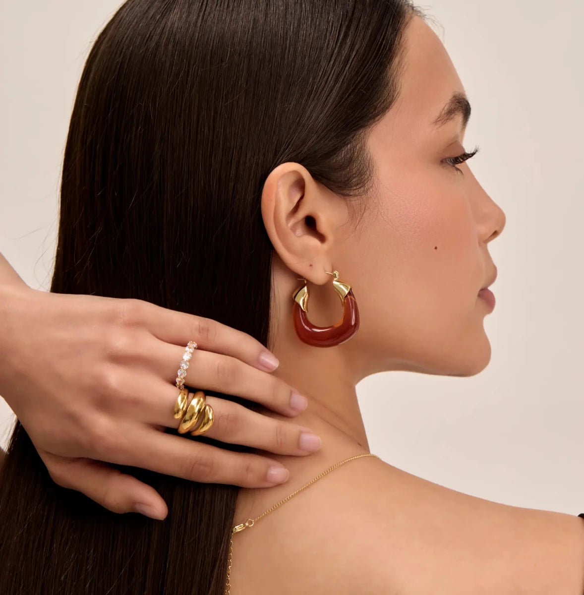 Celine Amber Earrings - ISMI JEWELS
