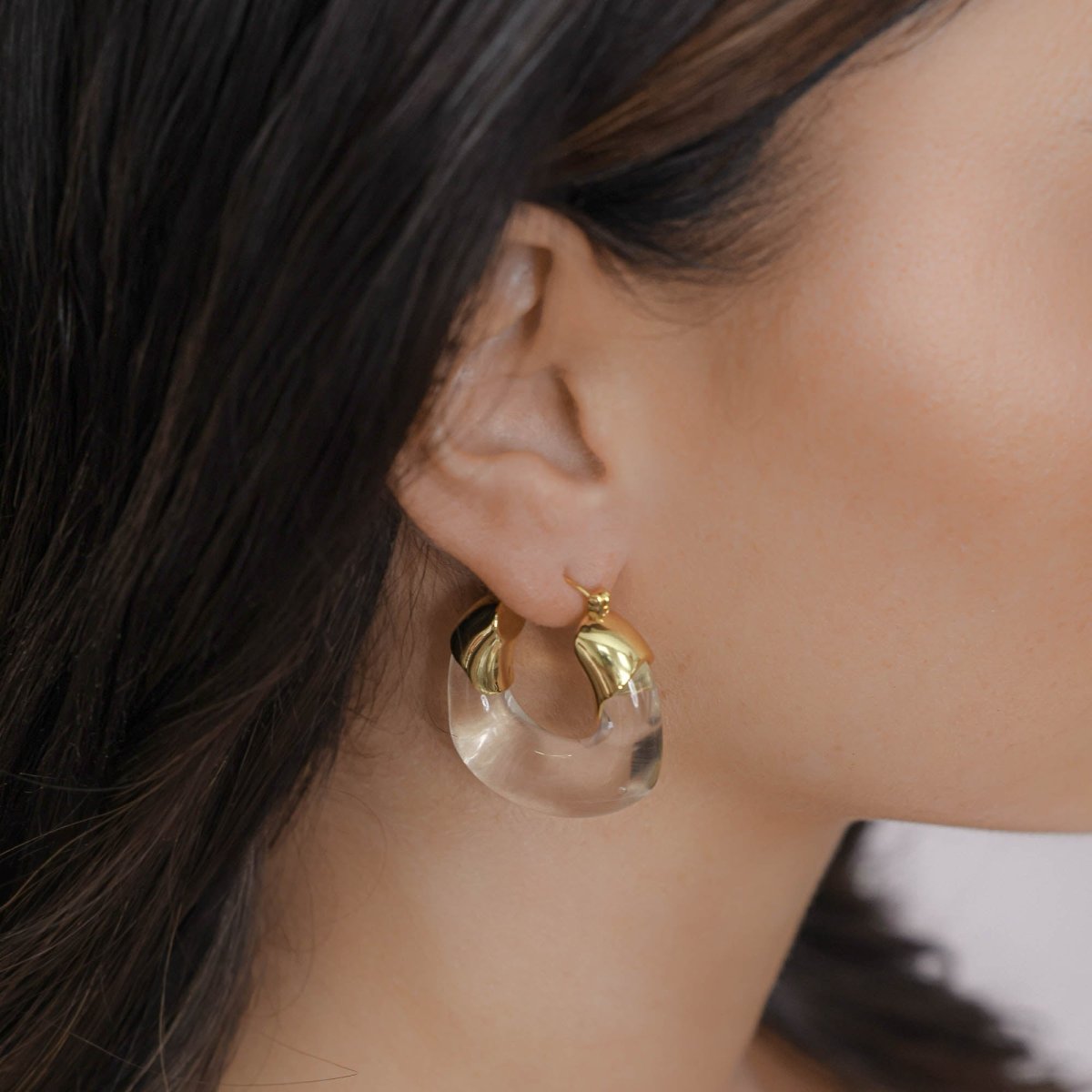 Celine Clear Earrings - ISMI JEWELS