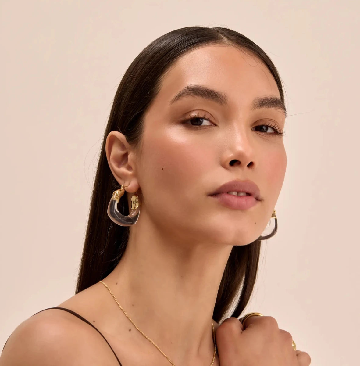 Celine Clear Earrings - ISMI JEWELS