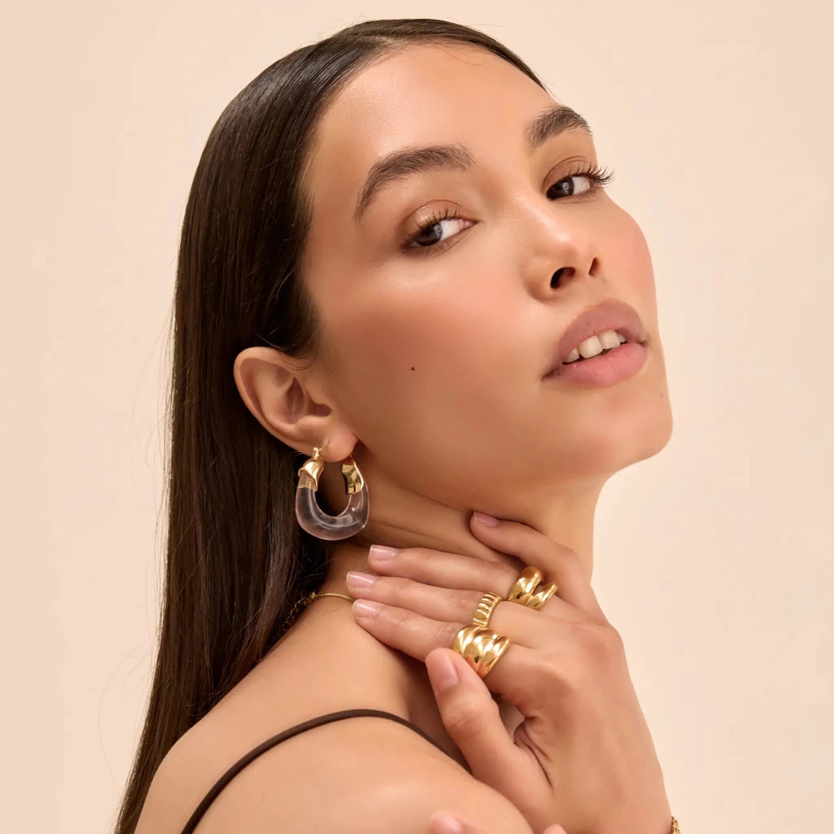 Celine Clear Earrings - ISMI JEWELS