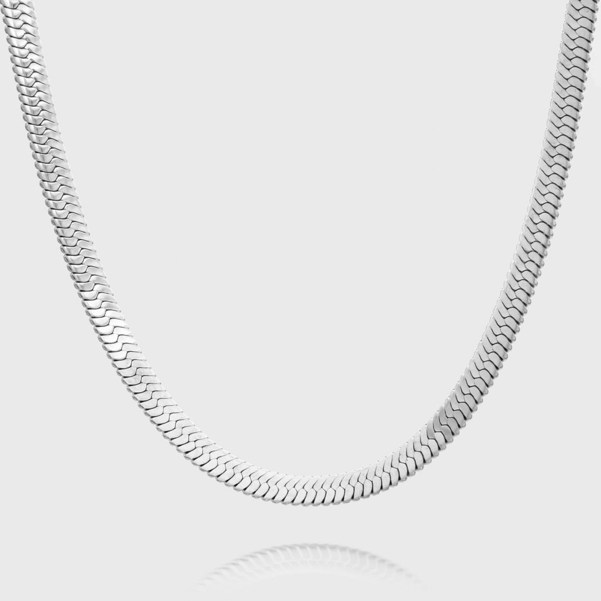 Chunky Herringbone Snake Necklace - ISMI JEWELS