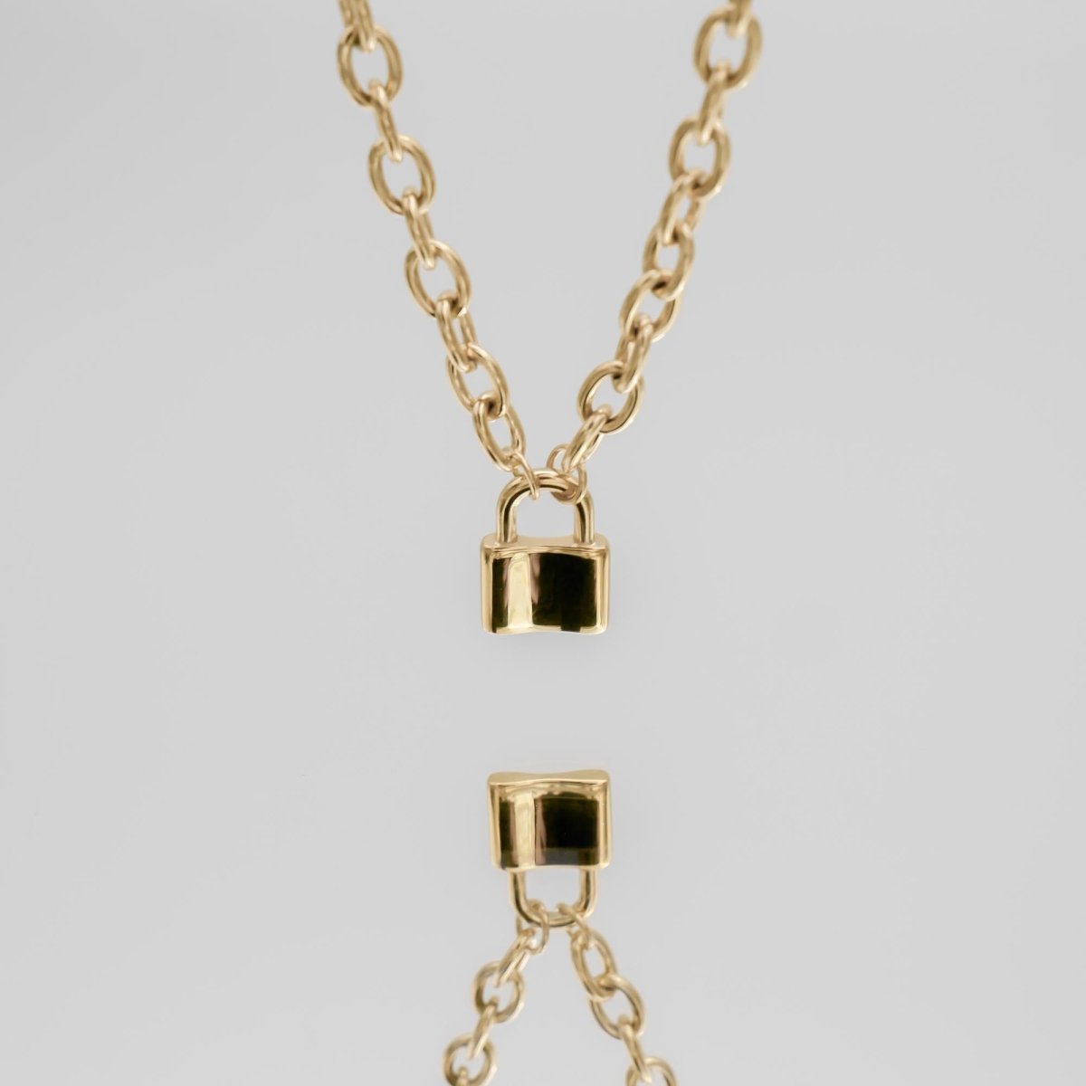 Chunky Lock Necklace - ISMI JEWELS